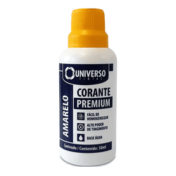 Corante Universo Bisnaga Amarelo - 50ml - Protetintas