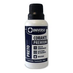 Corante Universo Bisnaga Preto - 50ml - Protetintas