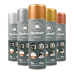 Spray Colorart Cores Metálicas - 300ml - Protetintas