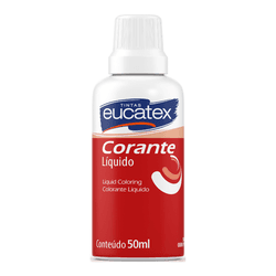 Corante Eucatex Bisnaga Vermelho - 50ml - Protetintas