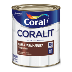 Coralit Massa para Madeira Coral Branco - 1,5Kg - Protetintas