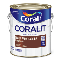 Massa para Madeira Coral Branco - 5,7Kg - Protetintas