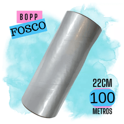 Bobina de BOPP Fosco 22mmx100m - QPAPEIS