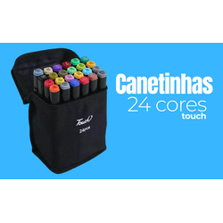CANETINHAS 24 cores - QPAPEIS LTDA