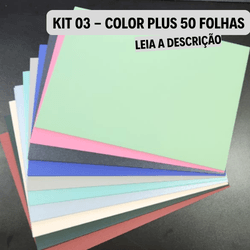 Kit 3 Color Plus - 50 folhas - QPAPEIS LTDA
