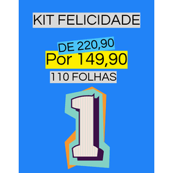 KIT FELICIDADE - 110 FOLHAS - QPAPEIS LTDA