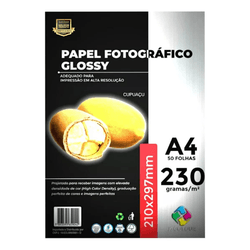 Papel Fotográfico Glossy 50 Folhas 230gr - QPAPEIS LTDA