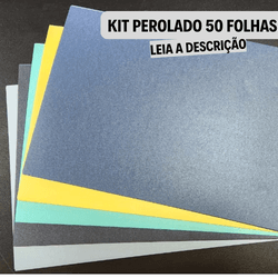 Kit Perolados - 50 folhas - QPAPEIS LTDA