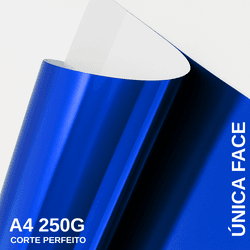 Papel Lamicote Uma Face Azul Royal - QPAPEIS LTDA