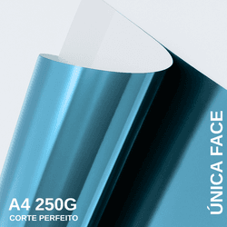 Papel Lamicote Uma Face Azul Bebê - QPAPEIS LTDA