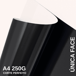Papel Lamicote Uma Face Preto - QPAPEIS LTDA