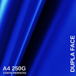 Papel Lamicote Dupla Face Azul Royal - QPAPEIS LTDA