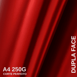 Papel Lamicote Dupla Face Vermelho - QPAPEIS LTDA
