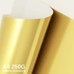 Papel Lamicote Uma Face Ouro Velho - QPAPEIS LTDA