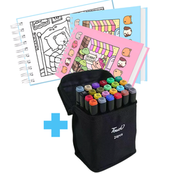 CANETINHAS +LIVROS DE COLORIR - QPAPEIS LTDA