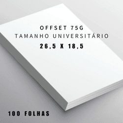 Papel Offset Universitário 75gr Chambril... - QPAPEIS LTDA