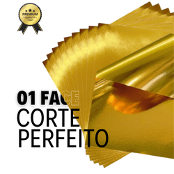 Papel Lamicote Ouro A4 255gr - QPAPEIS