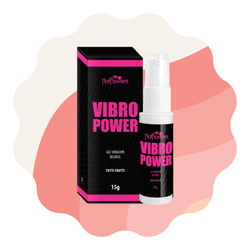 VIBRO POWER ELETRIZANTE BEIJÁVEL 15G HOT FLOWERS - QV STORE