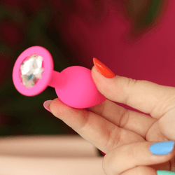 Plug Anal Redondo de Silicone (P) - Quero Vibrar