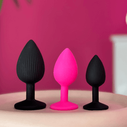 Plug Anal Redondo de Silicone (G) com Ventosa - Quero Vibrar