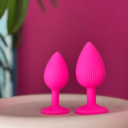 Plug Anal Redondo de Silicone (M) com Ventosa - Quero Vibrar