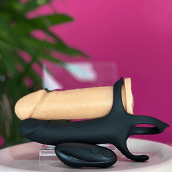 Double Pleasure - Vibrador Anel Companheiro com Controle - Quero Vibrar