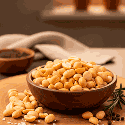 Amendoim Torrado Sem Pele Extra Crocante e Selecio... - Queijaria Dona Monica 