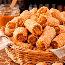 Canudinho de Doce de Leite - Queijaria Dona Monica 