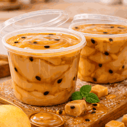 Doce de Leite com Maracujá Artesanal da Fazenda - Queijaria Dona Monica 