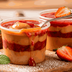 Doce de Leite com Morango Artesanal - Queijaria Dona Monica 