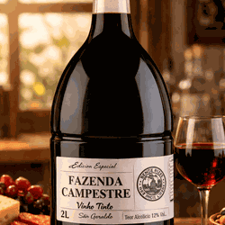 Vinho Tinto Suave Fazenda Campestre 2 litros – Pro... - Queijaria Dona Monica 