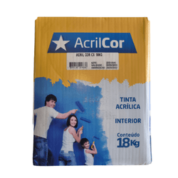 TINTA ACRILCOR CAIXA 18 KG ACRILPLUS – DIVERSAS CO... - Rabelo Materiais Para Construção
