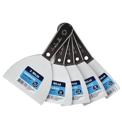 ESPÁTULA DE AÇO CROMADO ATLAS – DIVERSOS TAMANHOS... - Rabelo Materiais Para Construção