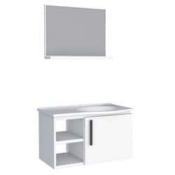 KIT ARMÁRIO AÇO CAJU 60CM SUSPENSO C/ESPELHEIRA 50... - Rabelo Materiais Para Construção