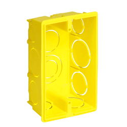 CAIXA DE LUZ PVC 4X2 AMARELA 1265 KRONA - Rabelo Materiais Para Construção