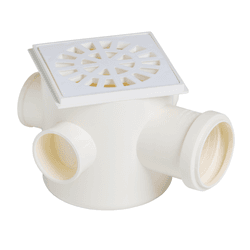 CAIXA SIFONADA QUAD. Nº5 100X100X50MM 0904 KRONA - Rabelo Materiais Para Construção