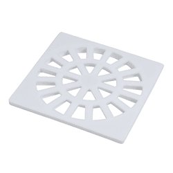 GRELHA QUADRADA BRANCA KRONA - Rabelo Materiais Para Construção