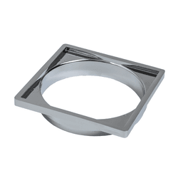 PORTA GRELHA Nº60 QUAD. P/ CAIXA SIF. CROMADA 100M... - Rabelo Materiais Para Construção