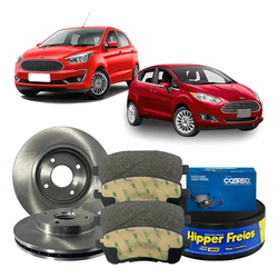 Kit Pastilha Disco Freio Ford Ka/Fiesta 2010 2015 ... - 2R Auto Parts