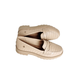 Mocassim Croco Areia Ref. 0999.09931 - REGIMATTOS