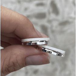 Par De Alianças Em Prata 950 - REINOAUI