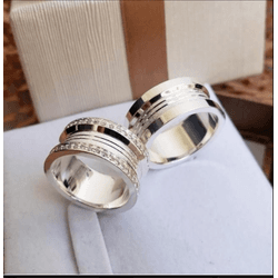 Par De Alianças Em Prata 950 - REINOAUI