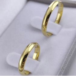Par de Alianças em ouro 18K - REINOAUI