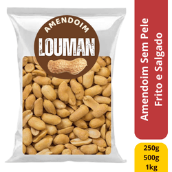 Amendoim Sem Pele Frito e Salgado Louman - 1-1008 - ALX MARKET
