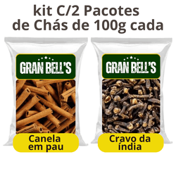 kit C/2 Pacotes de Chás de Canela em pau e Cravo d... - ALX MARKET