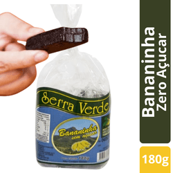 Bananinha Zero Açúcar Pacote com 180g Serra Verde ... - ALX MARKET