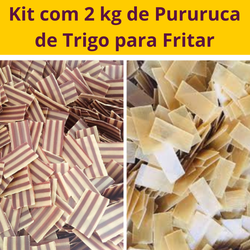 Kit com 2 Kg de Pururuca de Trigo Crua Para Fritar... - ALX MARKET