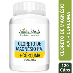 CLORETO DE MAGNÉSIO + CÚRCUMA 500MG 120 CÁPSULAS -... - ALX MARKET