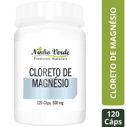 CLORETO DE MAGNÉSIO 500MG 120 CÁPSULAS - NINHO VER... - ALX MARKET