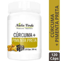 CÚRCUMA COM PIMENTA PRETA 500MG 120 CÁPSULAS - NIN... - ALX MARKET